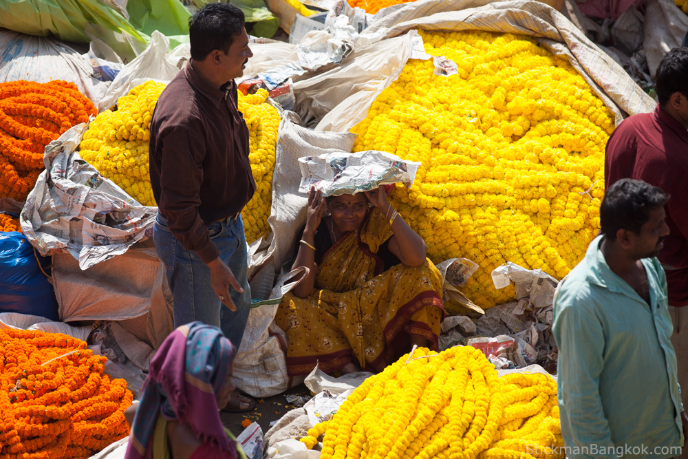 Calcutta flower market
