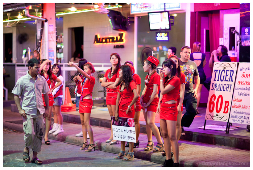 Pattaya Nachtleben : Rotlichtvierteln - Walking street