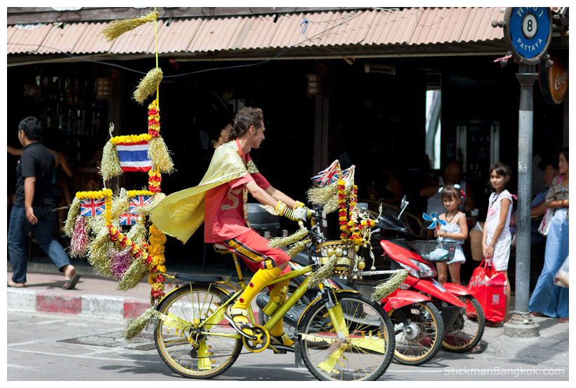 Pattaya golden bike man