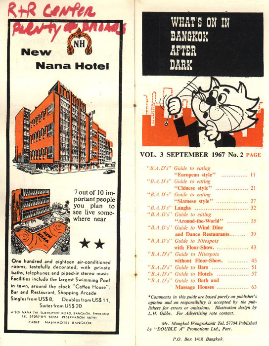 Bangkok After Dark Magazine from 1967 - Page 3