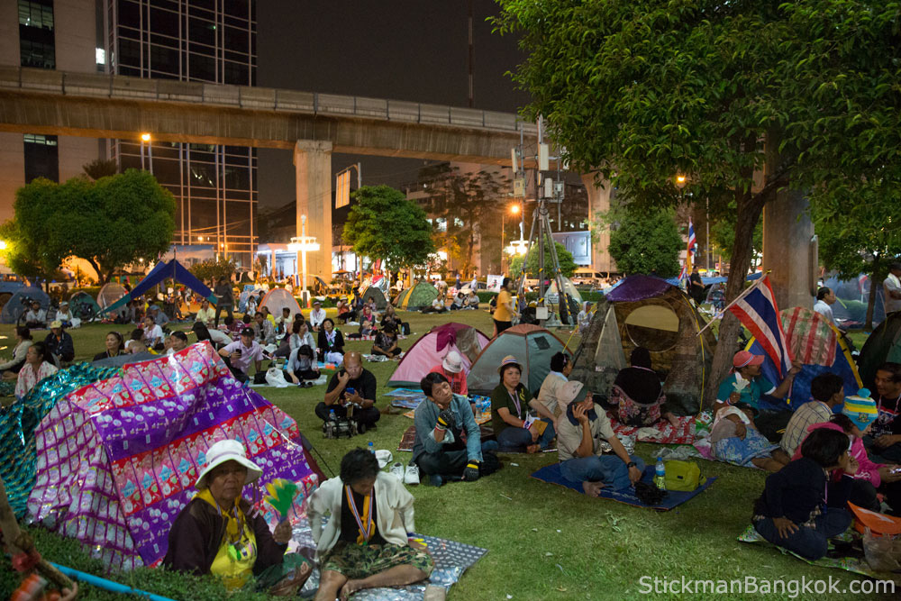 Lumpini Park Bangkok Protest