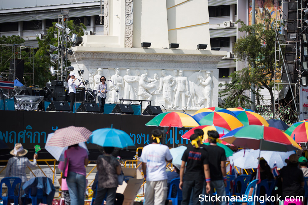 Bangkok protests 2013 Democracy Monument