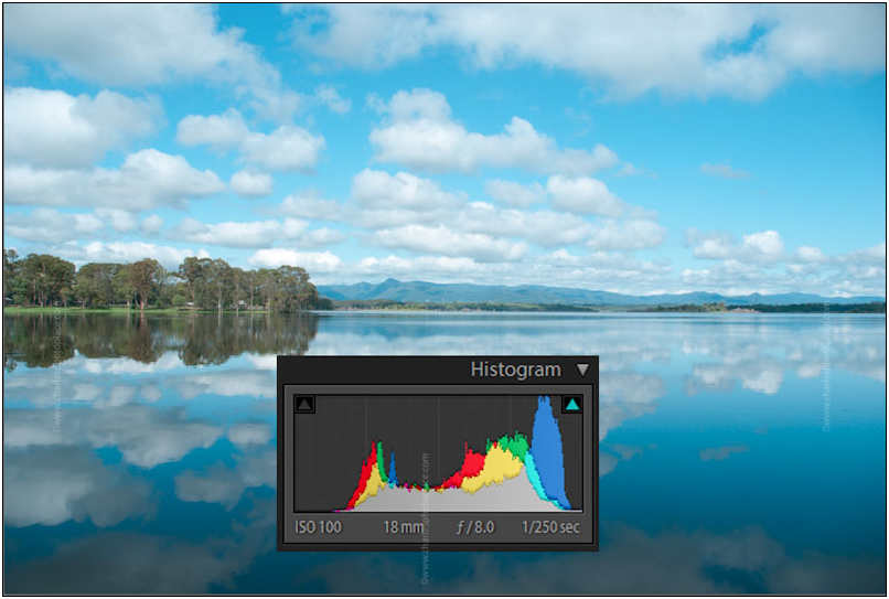 Take a photo and see what it looks like, if the histogram looks good then you’re ready to take your panorama, if not then adjust your shutter speed and take another photo. 