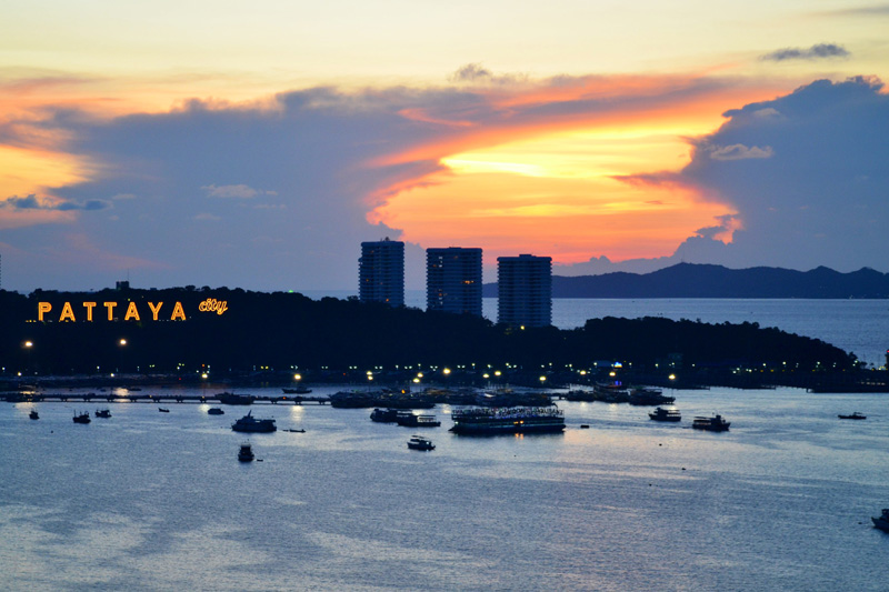 sunset in Pattaya