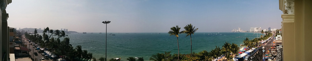 Pattaya Beach panorama