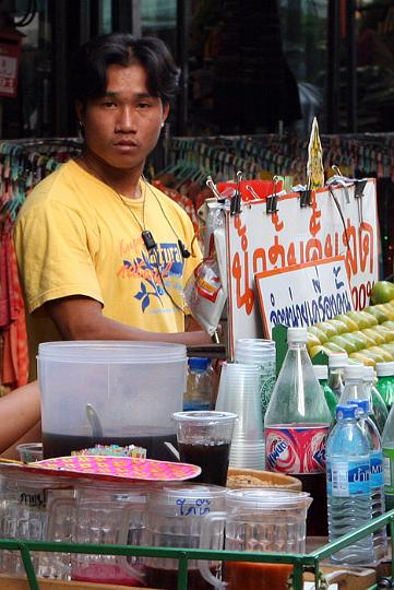 What do you think that look on his face means? At the Indochina Market in Nongkhai.