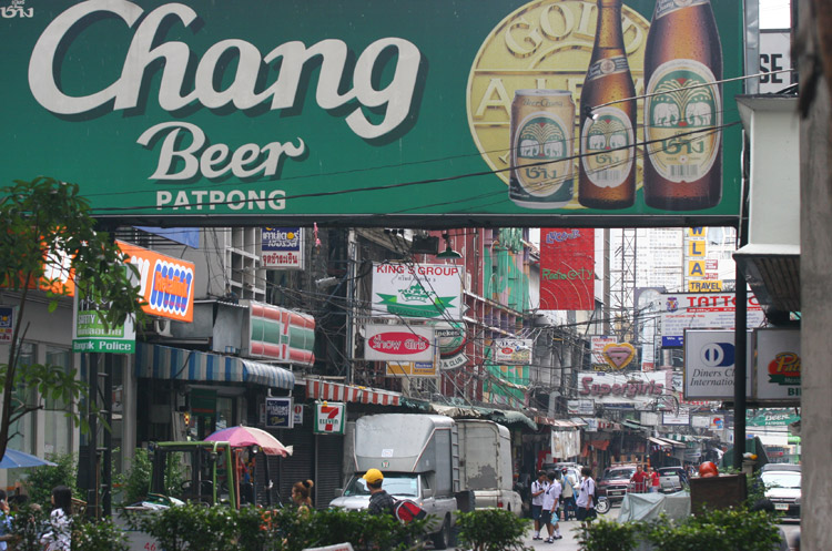 Is this Bangkok's most known strip? Patpong by day.