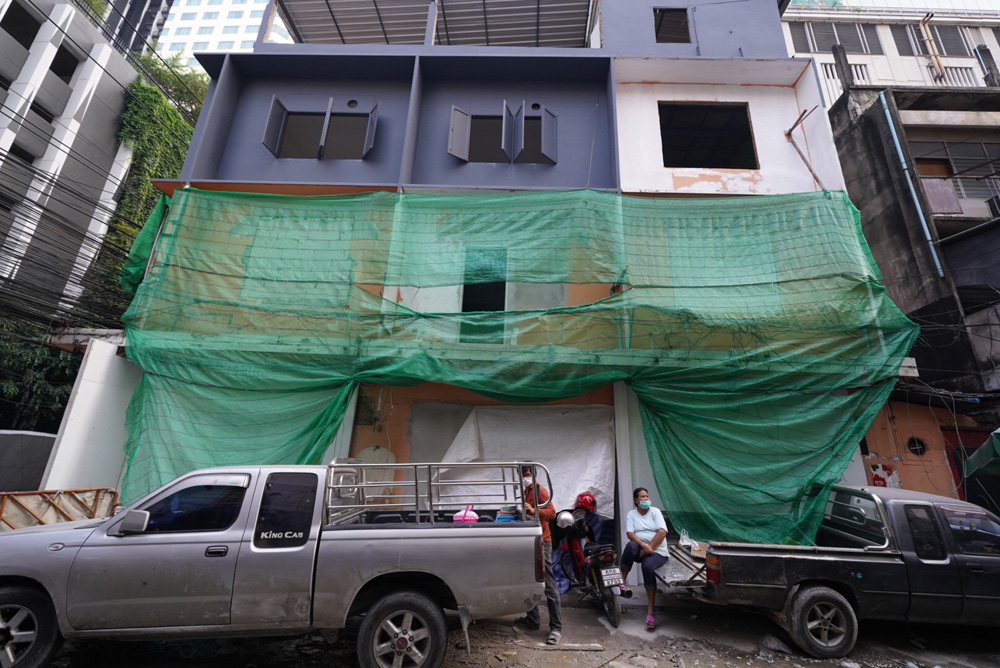One end of Soi Cowboy looks like a building site as work continues on Crazy House 2.