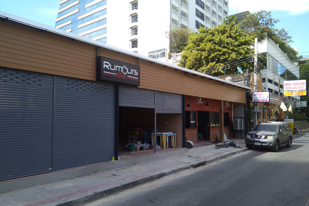 On Sukhumvit soi 7 with a sign already up for Rumours (a long-running bar from soi 22). 