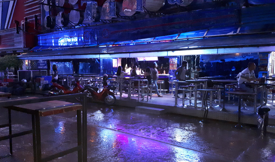 Few lights on and few customers about. Soi Cowboy was described as depressing the night it reopened. 