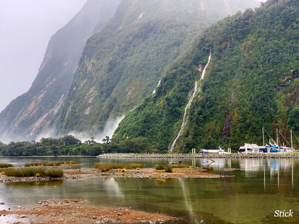Milford Sound, misty, dramatic…and more often than not wet! 