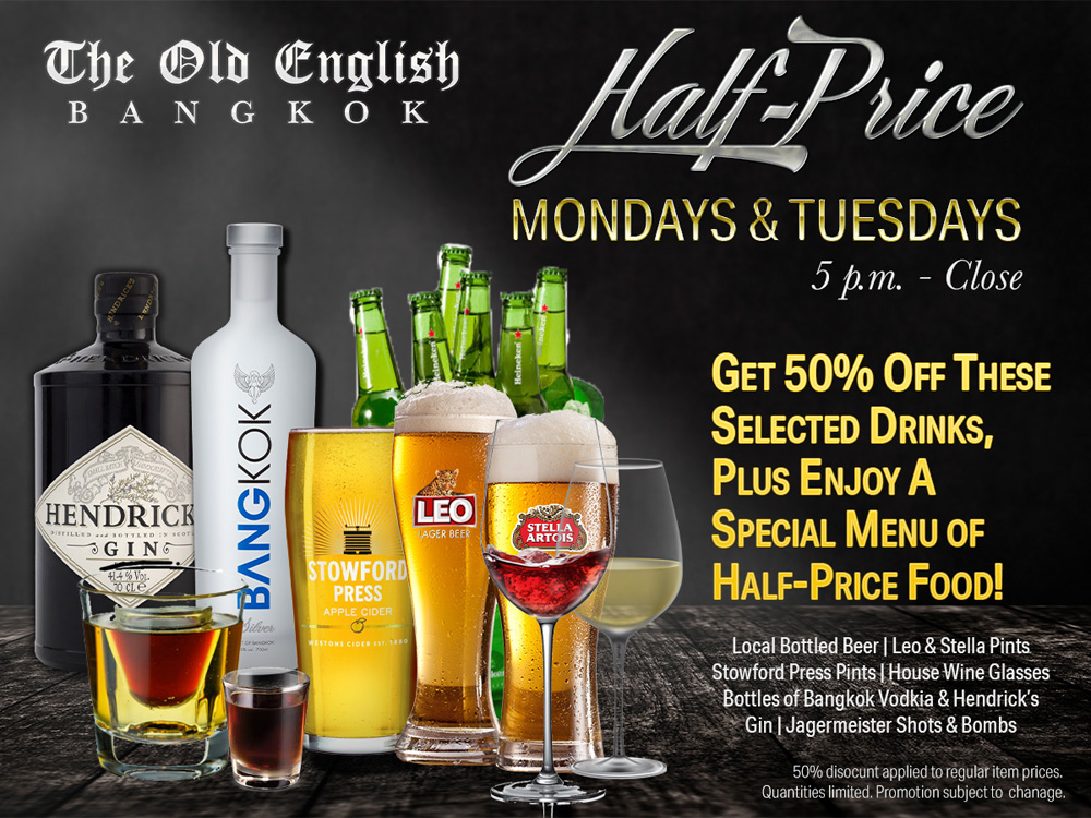 Great deals at The old English on Thonglor.