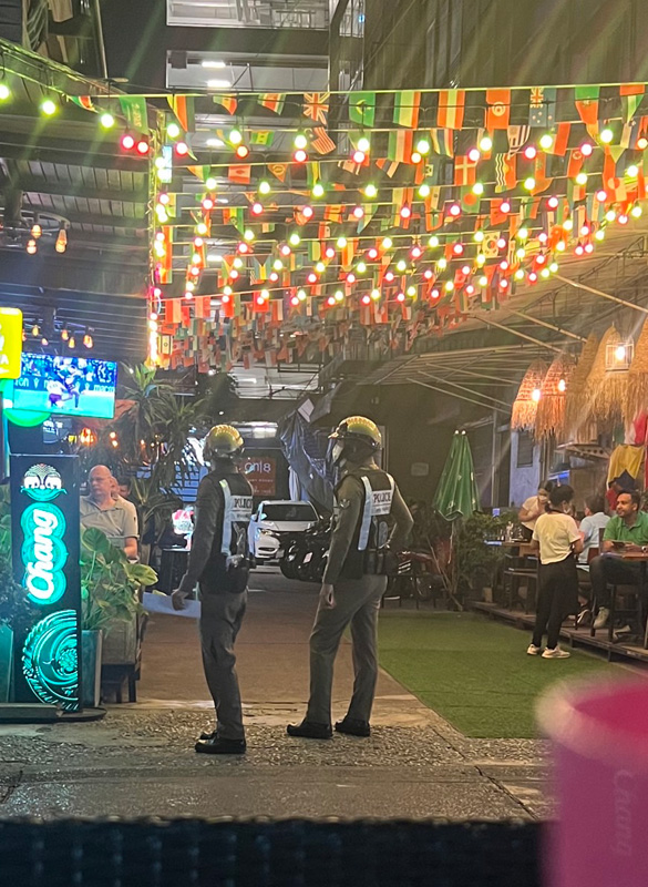 Stormtroopers patrol downtown Bangkok.