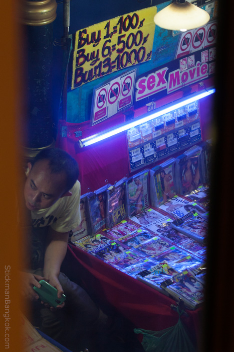 porn DVDs for sale on Sukhumvit Road