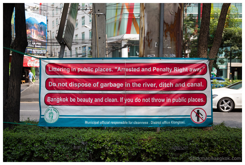 littering in Bangkok