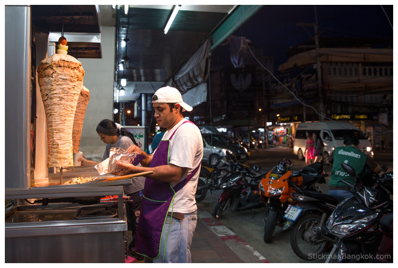 Pattaya kebab vendor